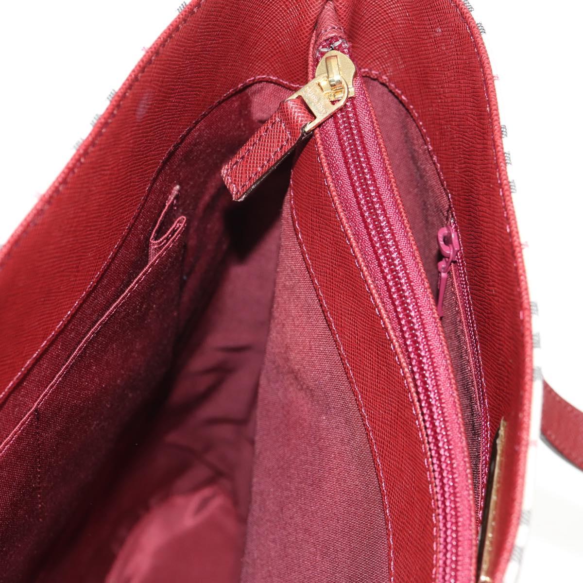 BURBERRY Nova Check Tote Bag Canvas Beige Gold Auth am9938V