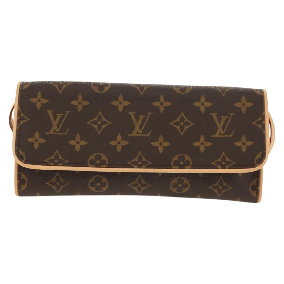 LOUIS VUITTON Monogram Pochette Twin GM Shoulder Bag M51852 LV Auth am9943V