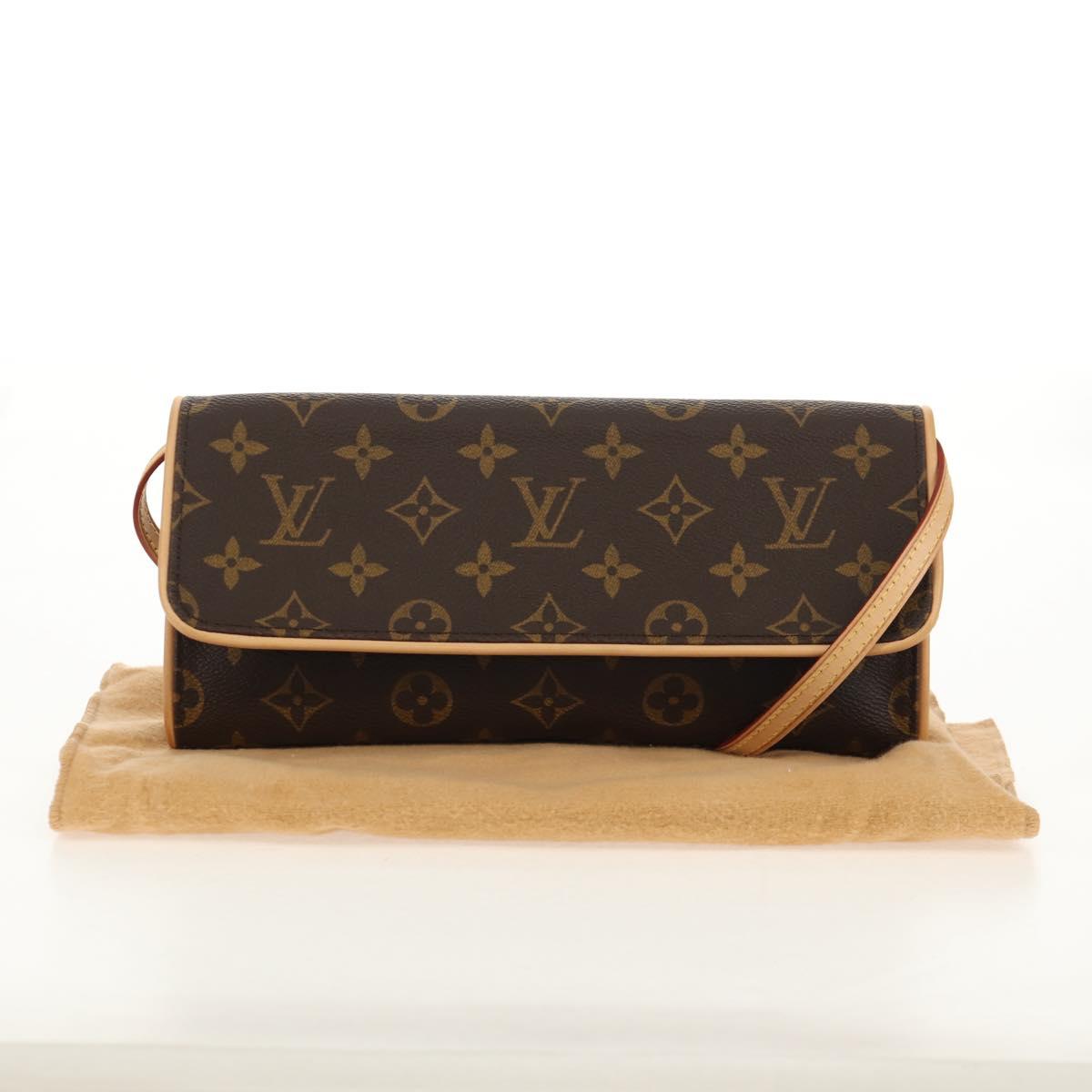 LOUIS VUITTON Monogram Pochette Twin GM Shoulder Bag M51852 LV Auth am9943V
