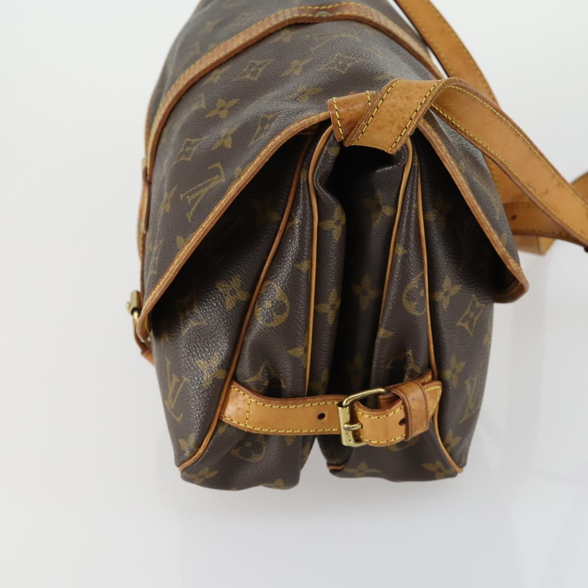 LOUIS VUITTON Monogram Saumur 30 Shoulder Bag M42256 LV Auth am9966
