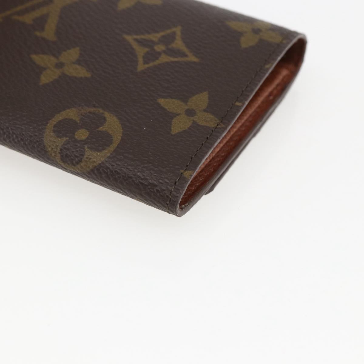 LOUIS VUITTON Monogram Porte Monnaie Zip Wallet M61735 LV Auth am9970V