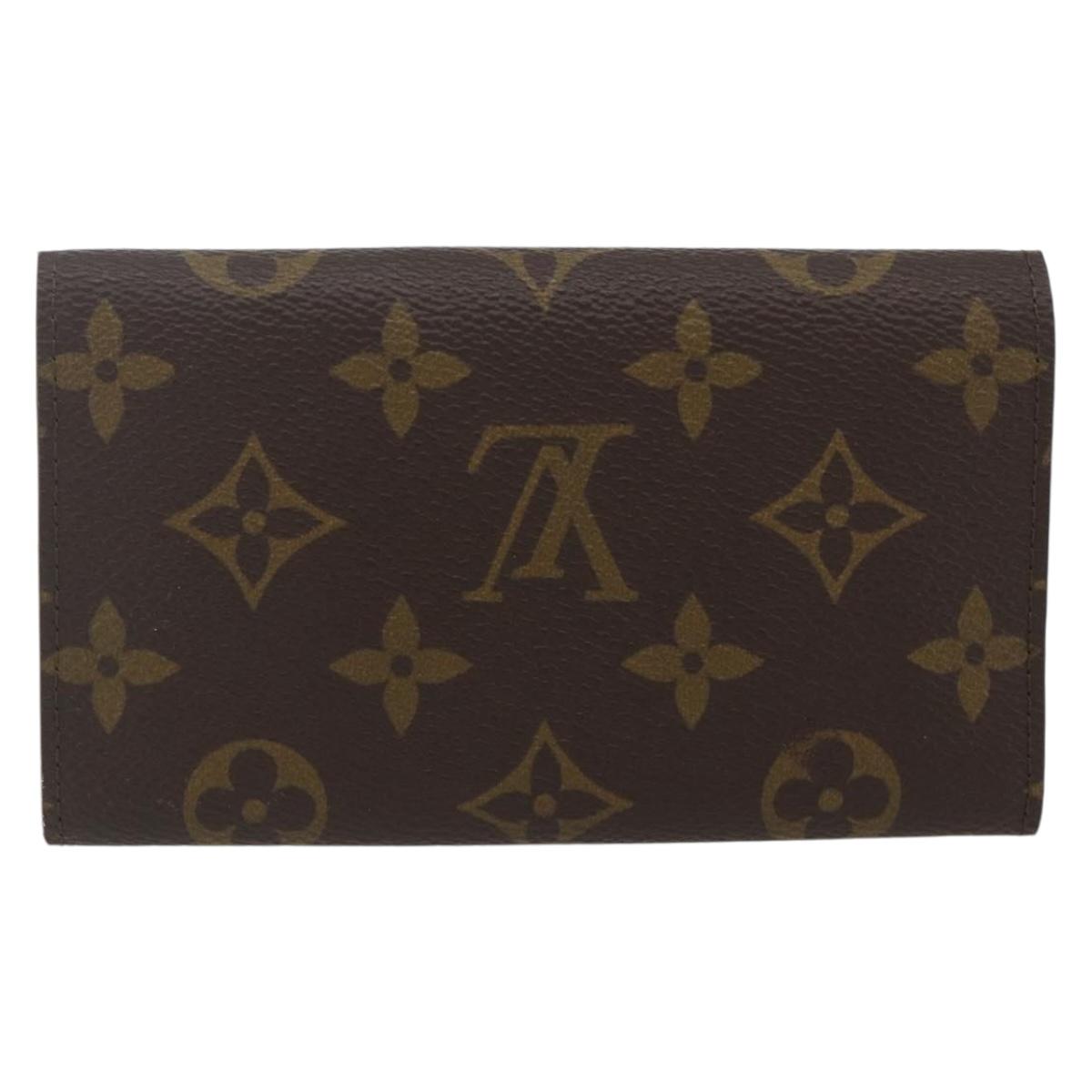 LOUIS VUITTON Monogram Porte Monnaie Zip Wallet M61735 LV Auth am9970V