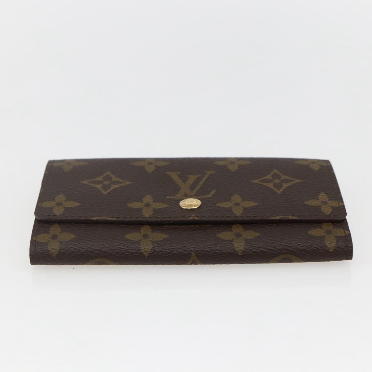 LOUIS VUITTON Monogram Porte Monnaie Zip Wallet M61735 LV Auth am9970V