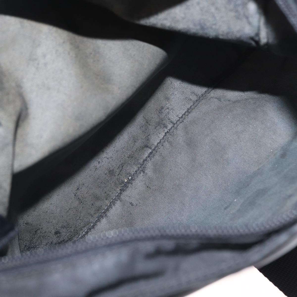 PRADA Shoulder Bag Nylon Black Silver Auth am9977