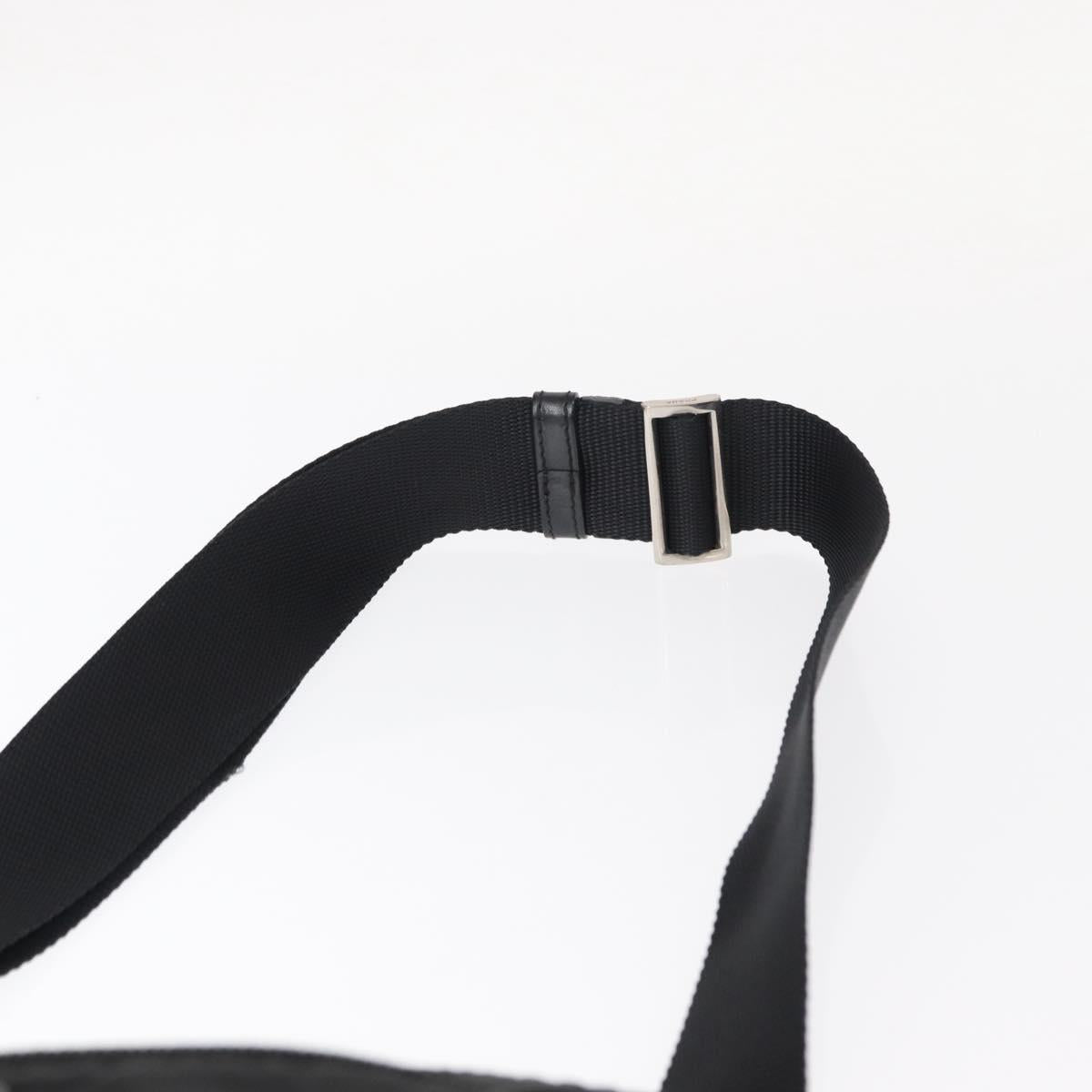 PRADA Shoulder Bag Nylon Black Silver Auth am9977