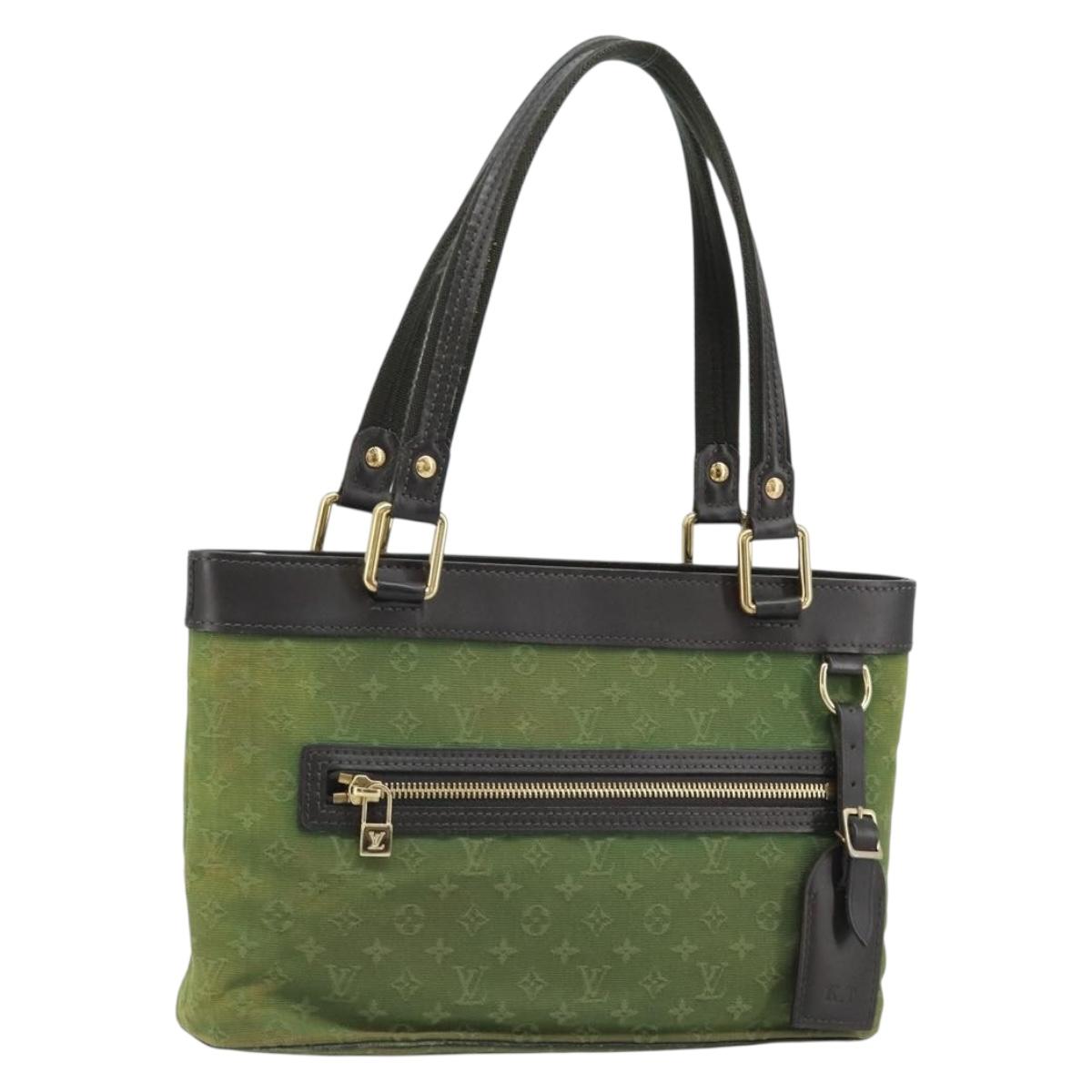 LOUIS VUITTON Monogram Mini Lucille PM Hand Bag TST Khaki M92682 LV Auth AMZ006