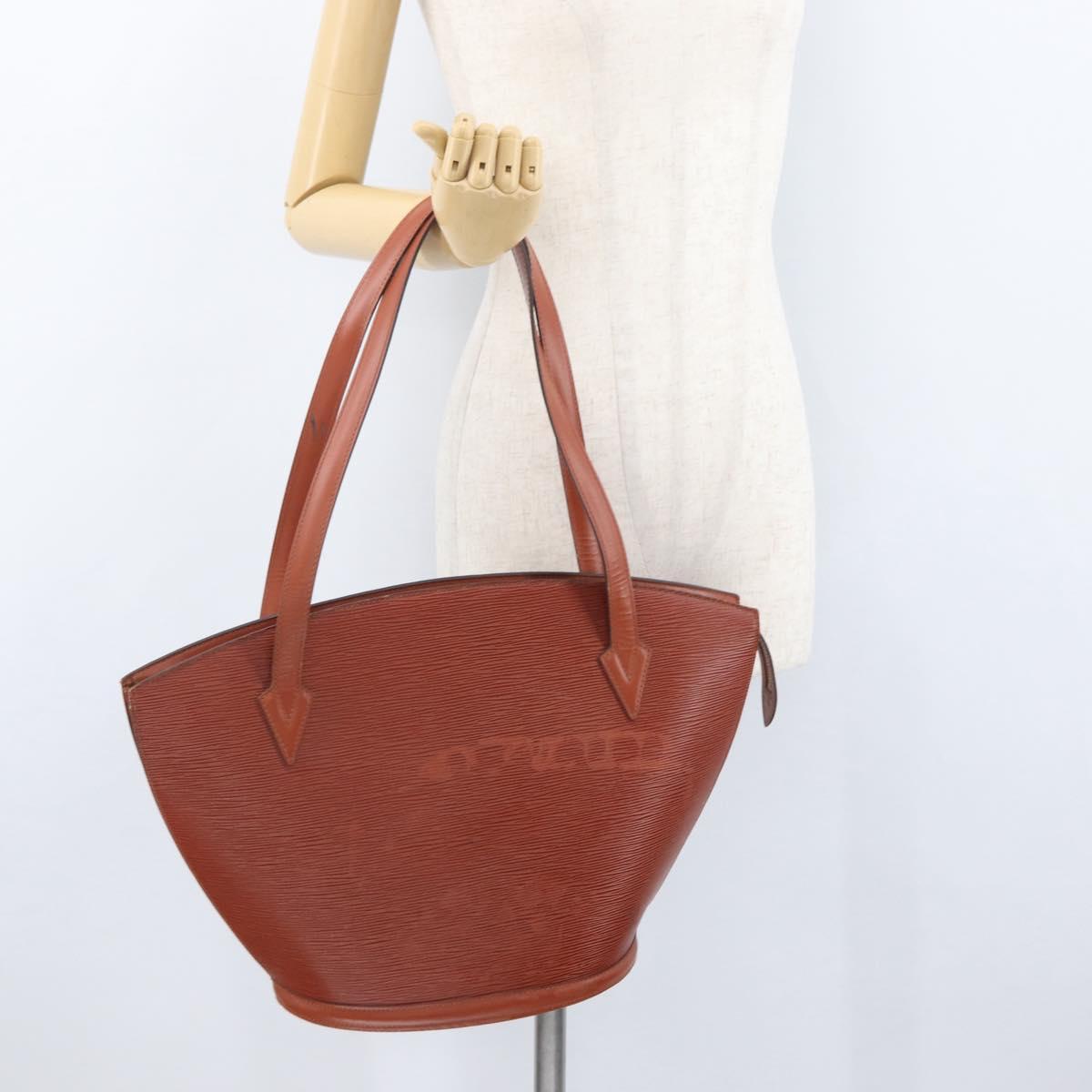 LOUIS VUITTON Epi Saint Jacques Shopping Bag Brown M52263 LV Auth AMZ020A