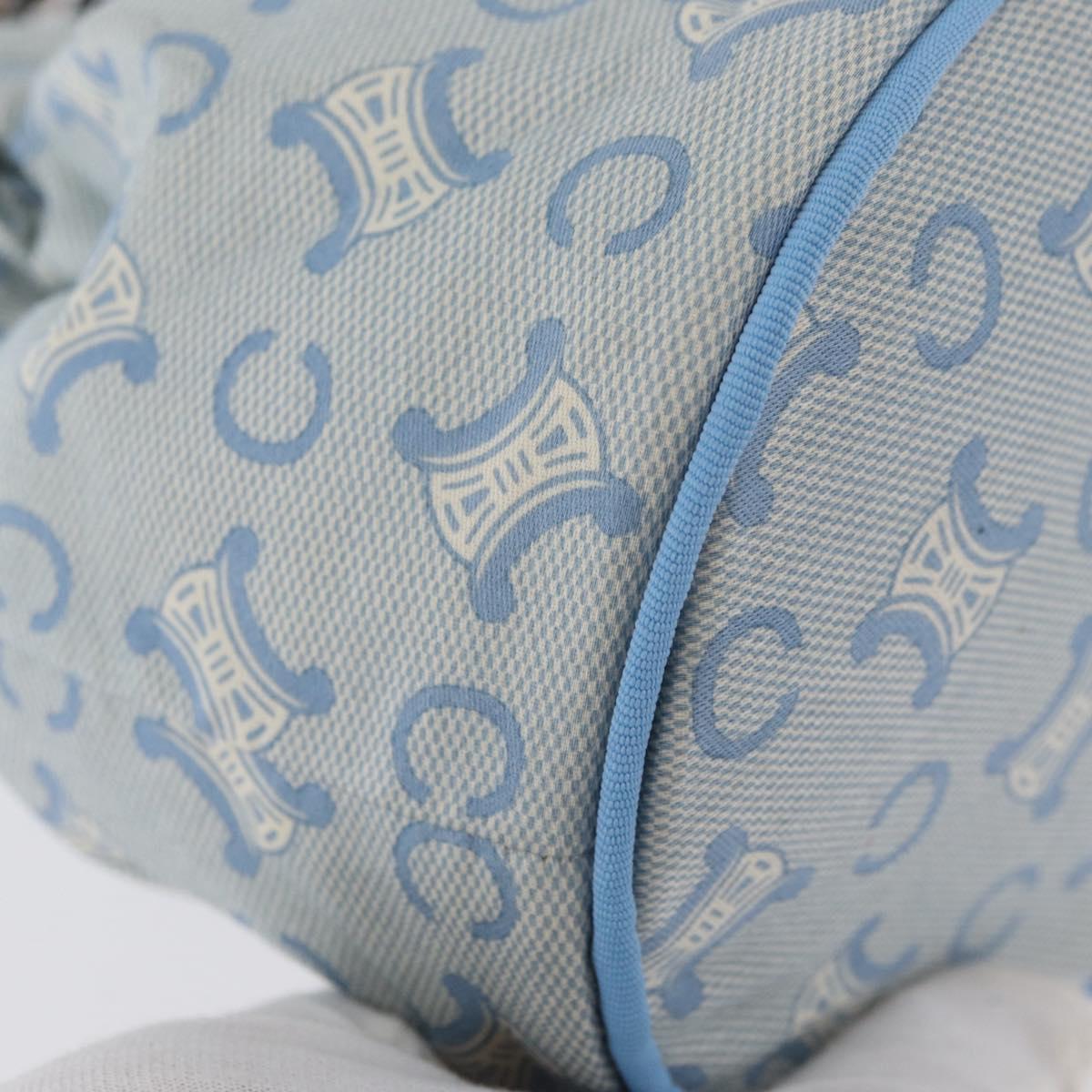 CELINE C Macadam Canvas Pouch Light Blue Auth AMZ028A