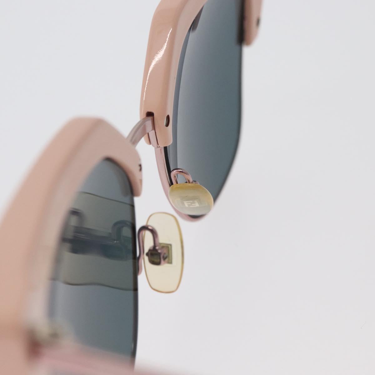 FENDI Sunglasses metal Pink Auth AMZ039A