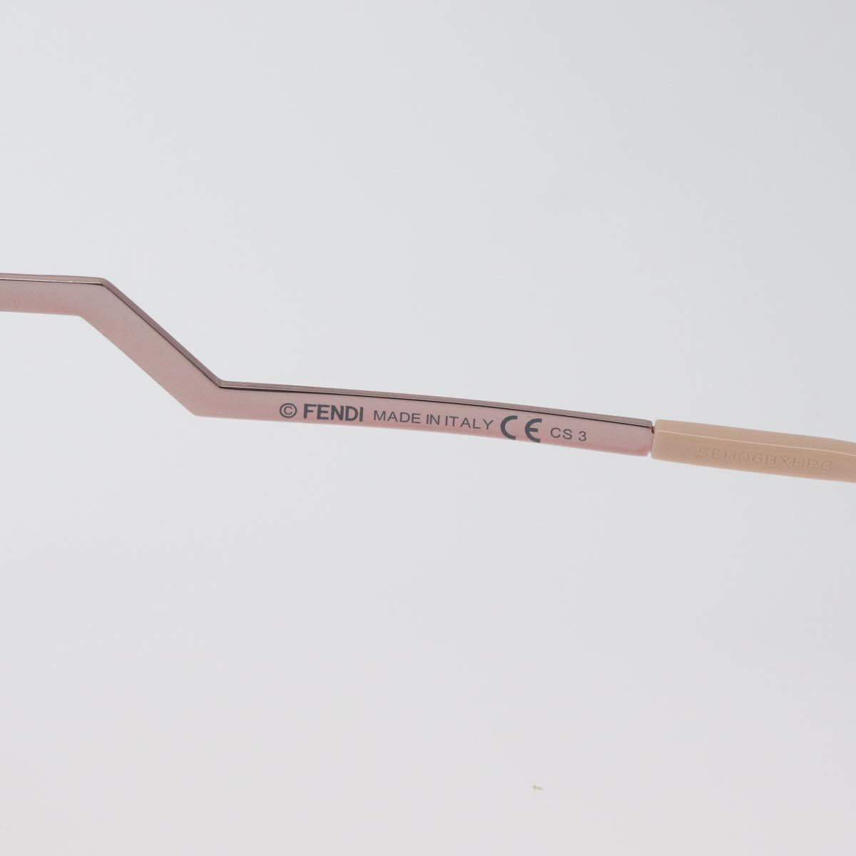FENDI Sunglasses metal Pink Auth AMZ039A