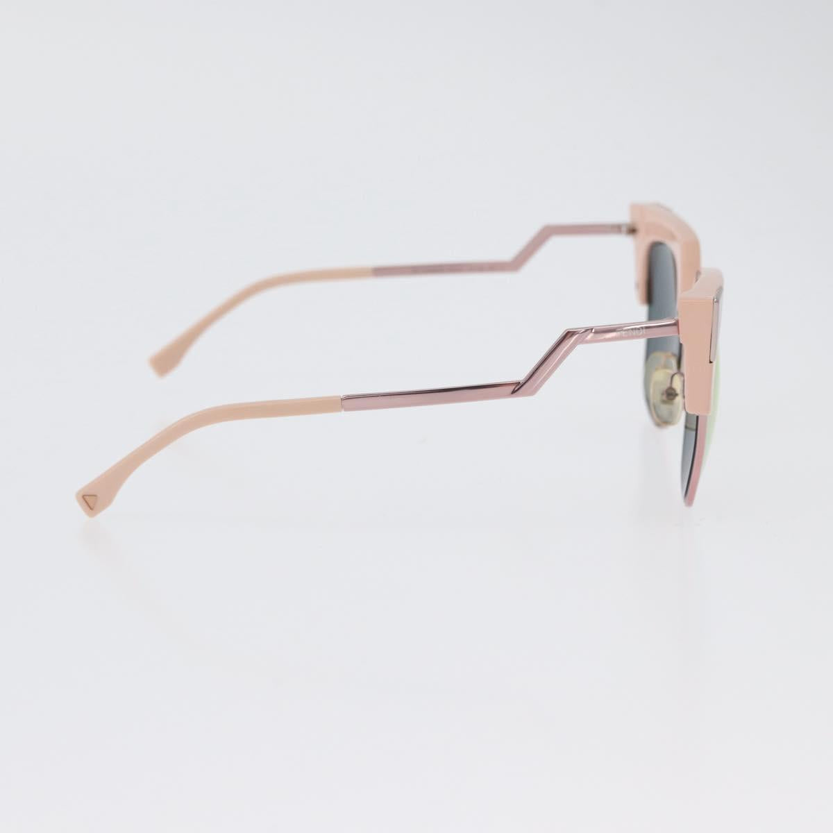 FENDI Sunglasses metal Pink Auth AMZ039A