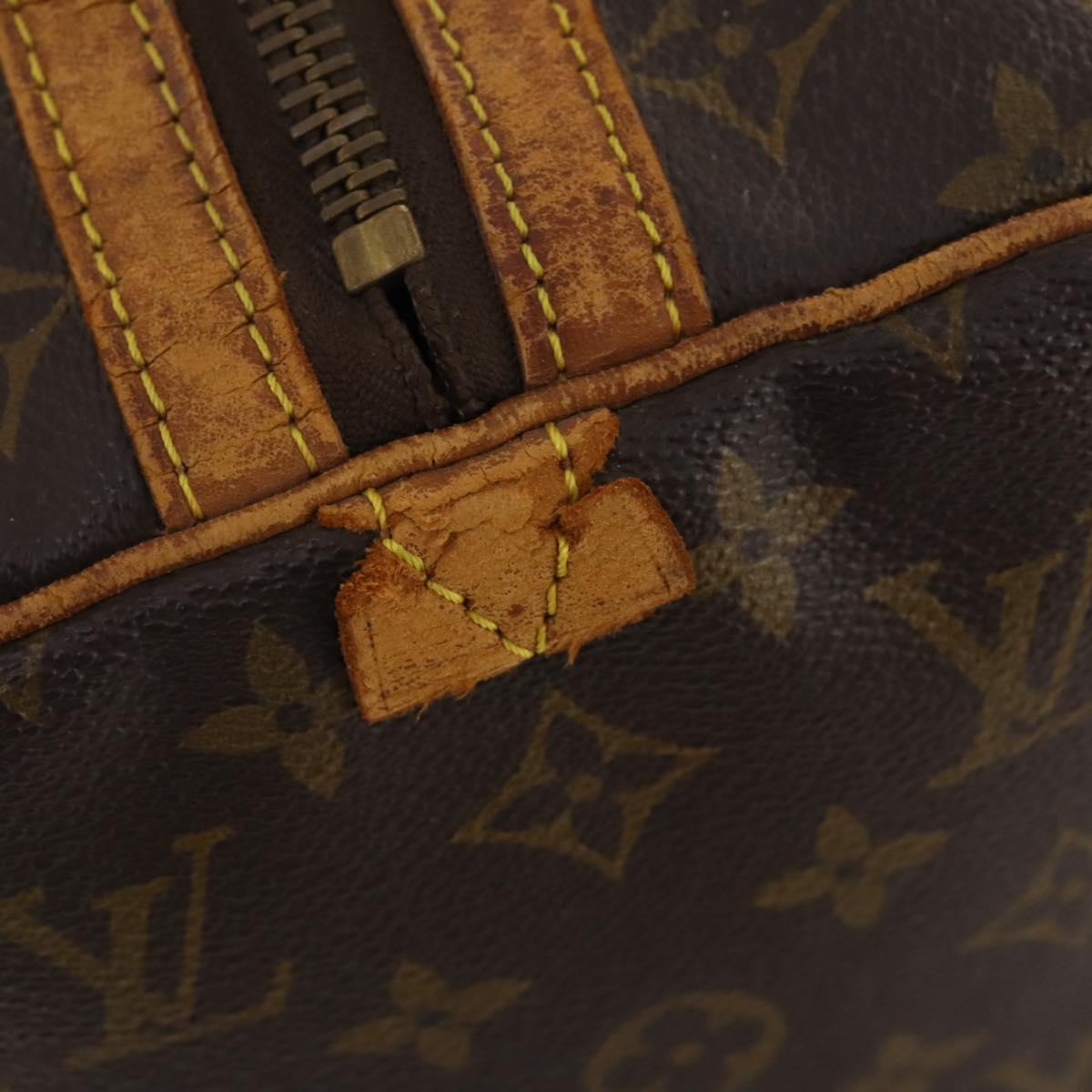 LOUIS VUITTON Monogram Sac Souple 35 Boston Bag M41626 LV Auth AMZ042