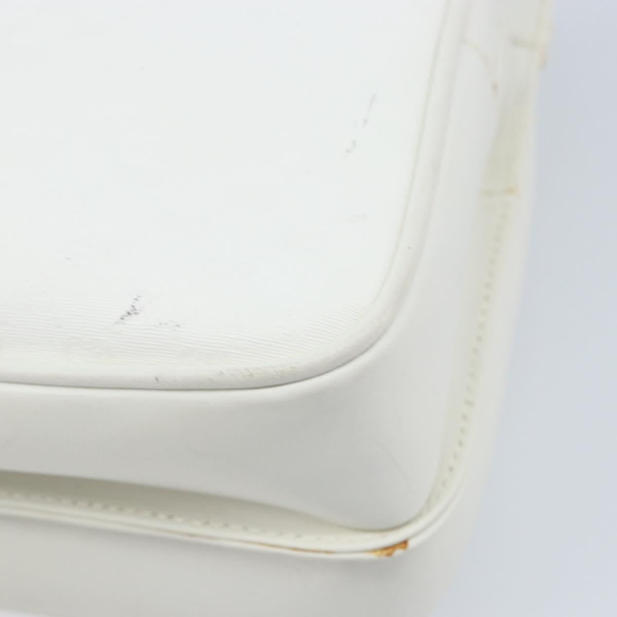 GUCCI Micro GG Supreme Shoulder Bag PVC White Gold 007 115 0114 Auth AMZ052