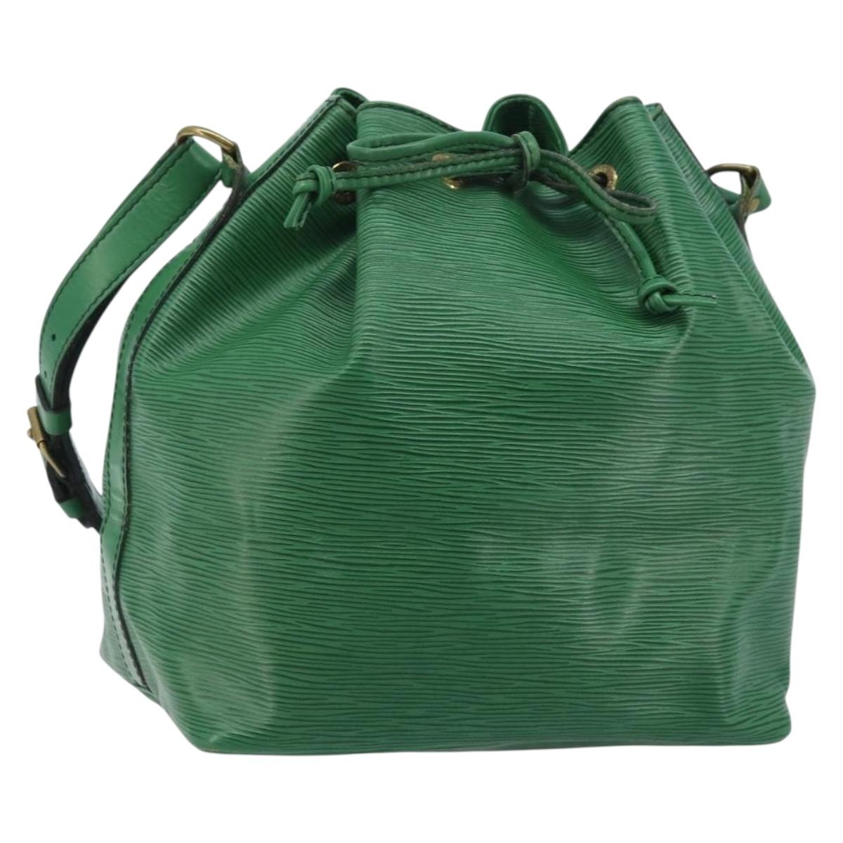 LOUIS VUITTON Epi Petit Noe Shoulder Bag Green M44104 LV Auth AMZ056