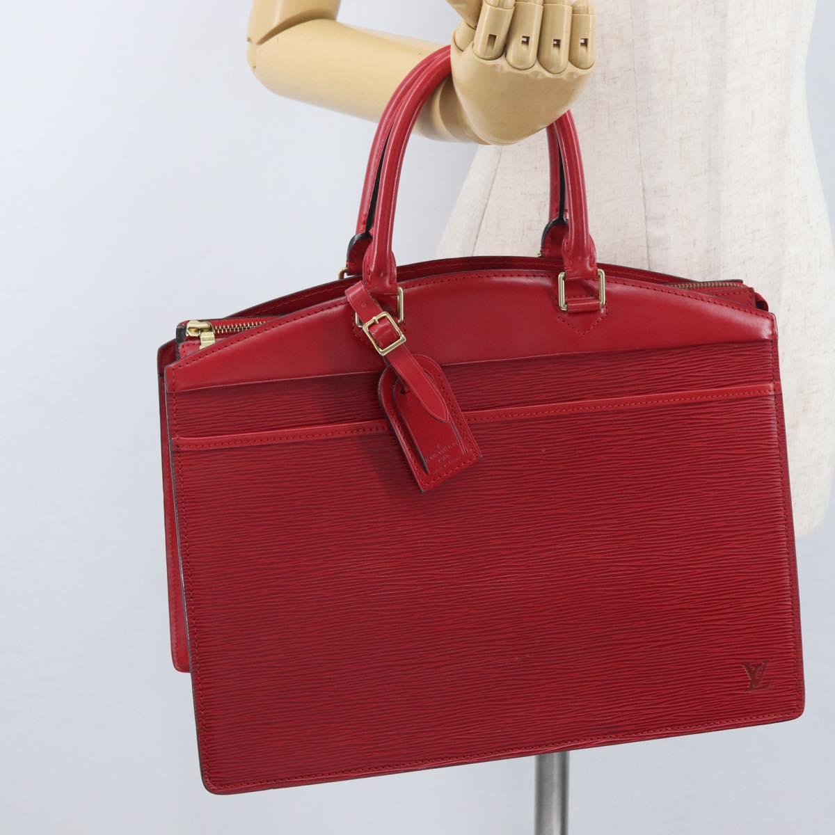 LOUIS VUITTON Epi Riviera Hand Bag Red M48187 LV Auth AMZ061