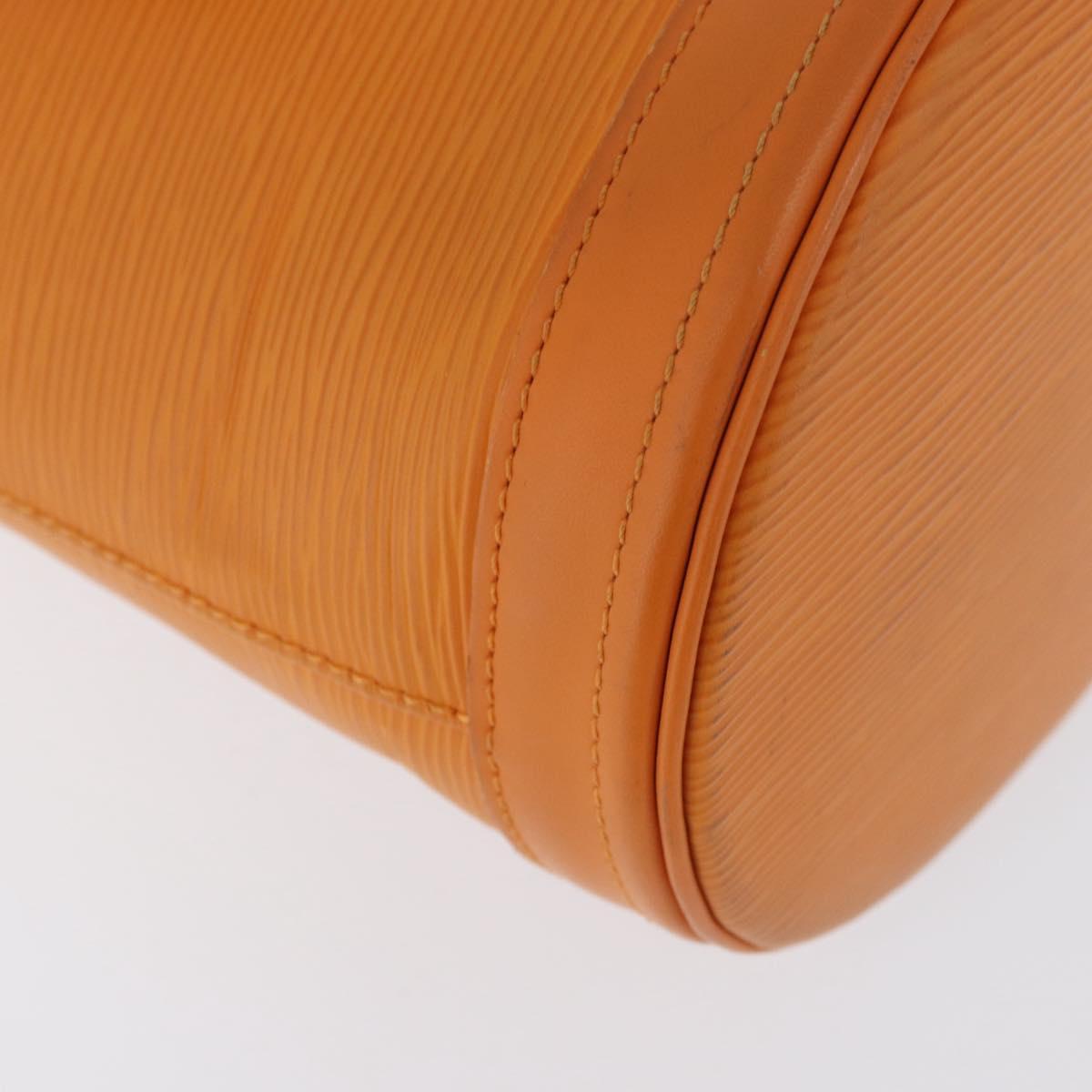 LOUIS VUITTON Epi Bucket PM Shoulder Bag Orange Mandarin M5899H LV Auth AMZ076A