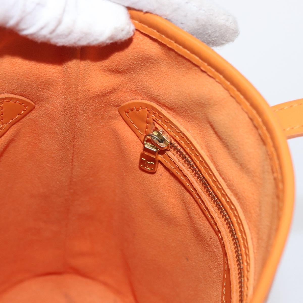 LOUIS VUITTON Epi Bucket PM Shoulder Bag Orange Mandarin M5899H LV Auth AMZ076A