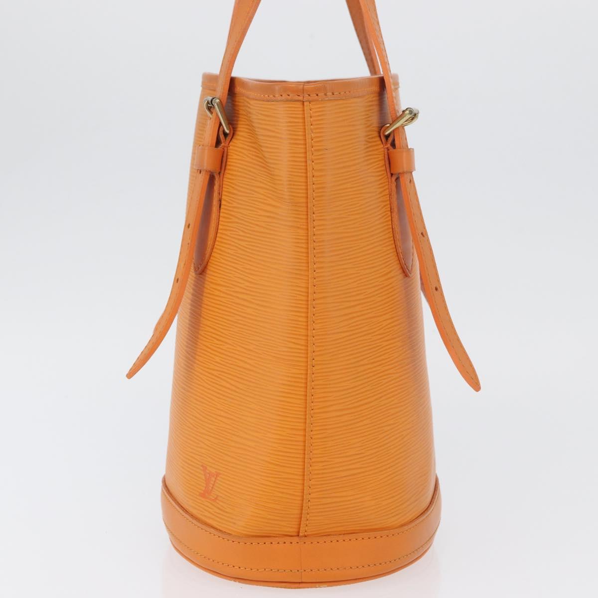 LOUIS VUITTON Epi Bucket PM Shoulder Bag Orange Mandarin M5899H LV Auth AMZ076A