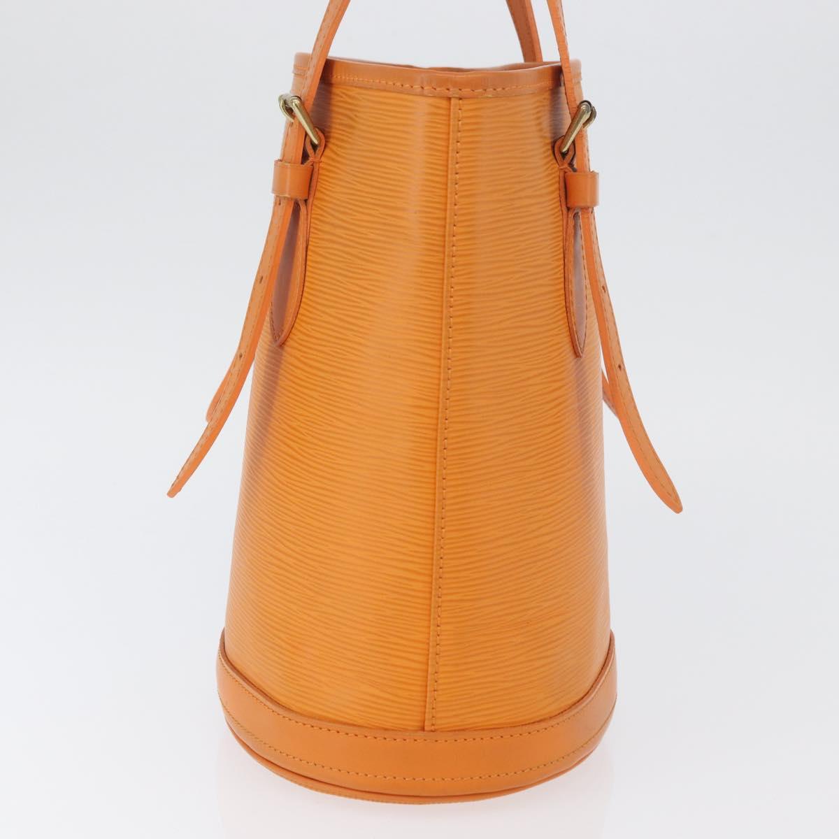 LOUIS VUITTON Epi Bucket PM Shoulder Bag Orange Mandarin M5899H LV Auth AMZ076A