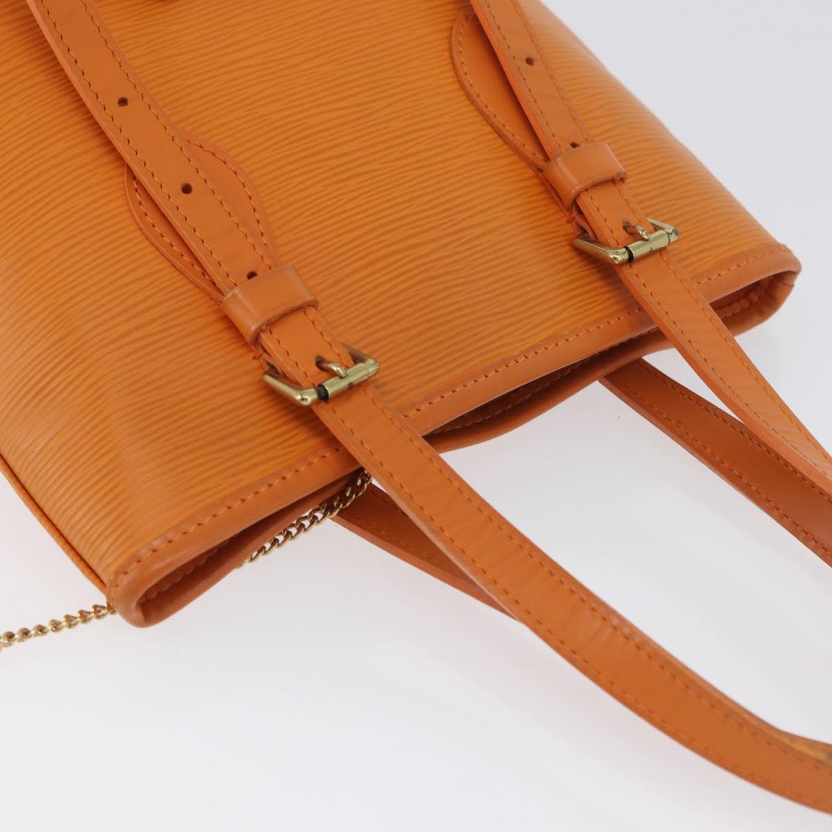 LOUIS VUITTON Epi Bucket PM Shoulder Bag Orange Mandarin M5899H LV Auth AMZ076A