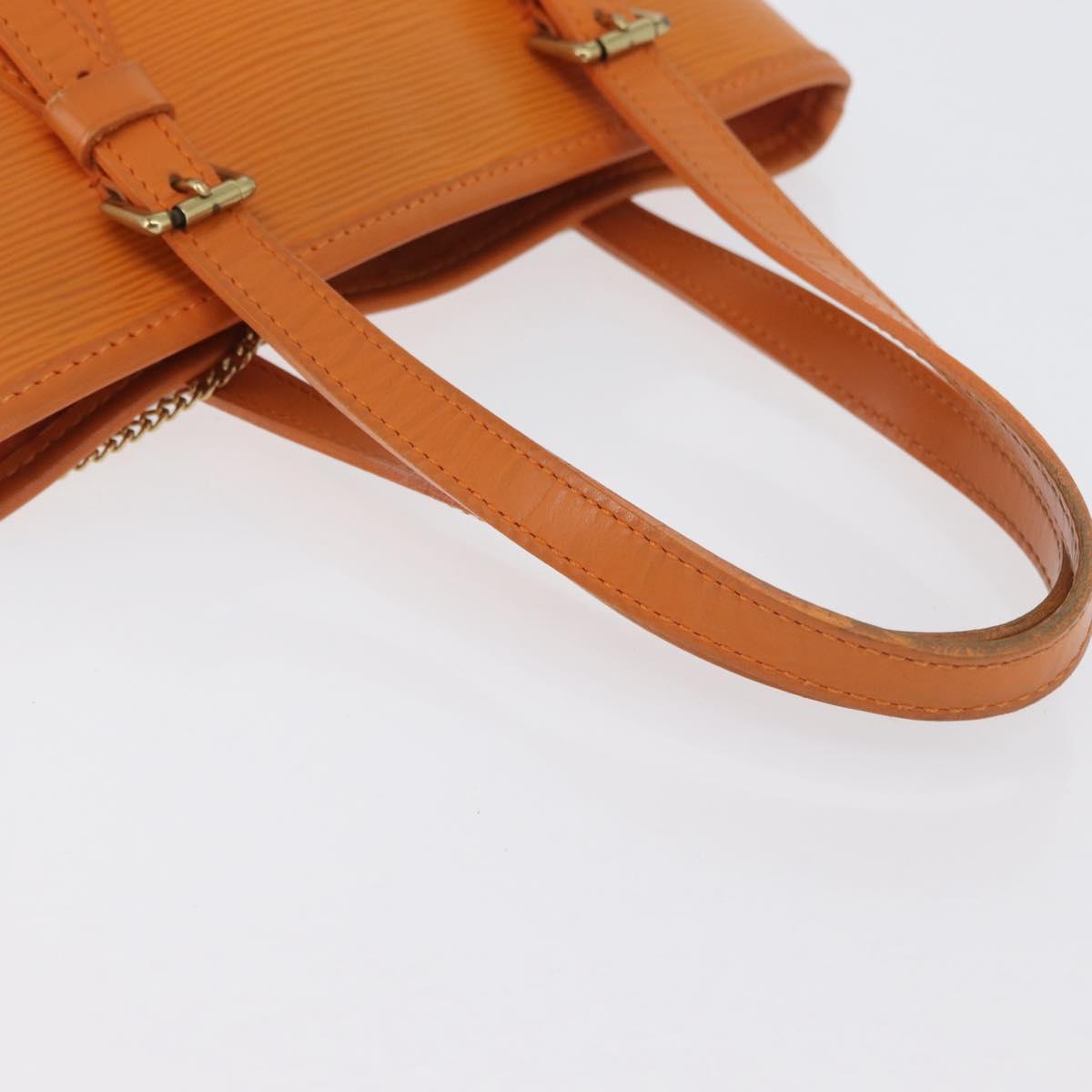 LOUIS VUITTON Epi Bucket PM Shoulder Bag Orange Mandarin M5899H LV Auth AMZ076A