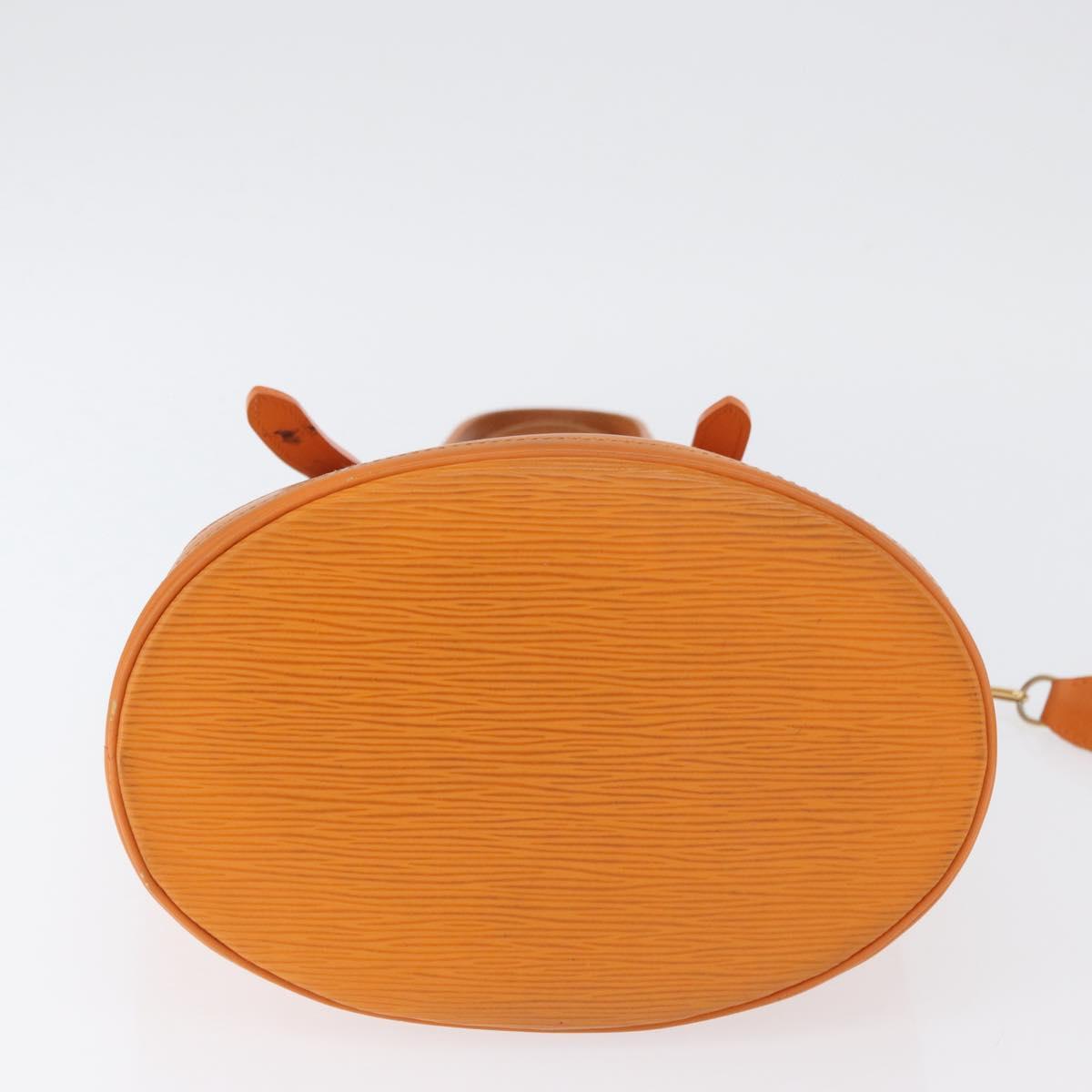 LOUIS VUITTON Epi Bucket PM Shoulder Bag Orange Mandarin M5899H LV Auth AMZ076A