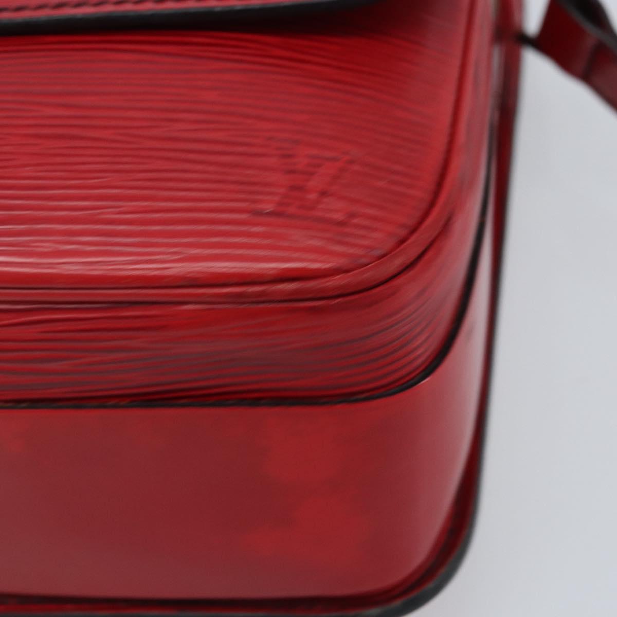 LOUIS VUITTON Epi Cartesier MM Shoulder Bag Red M52247 LV Auth AMZ097