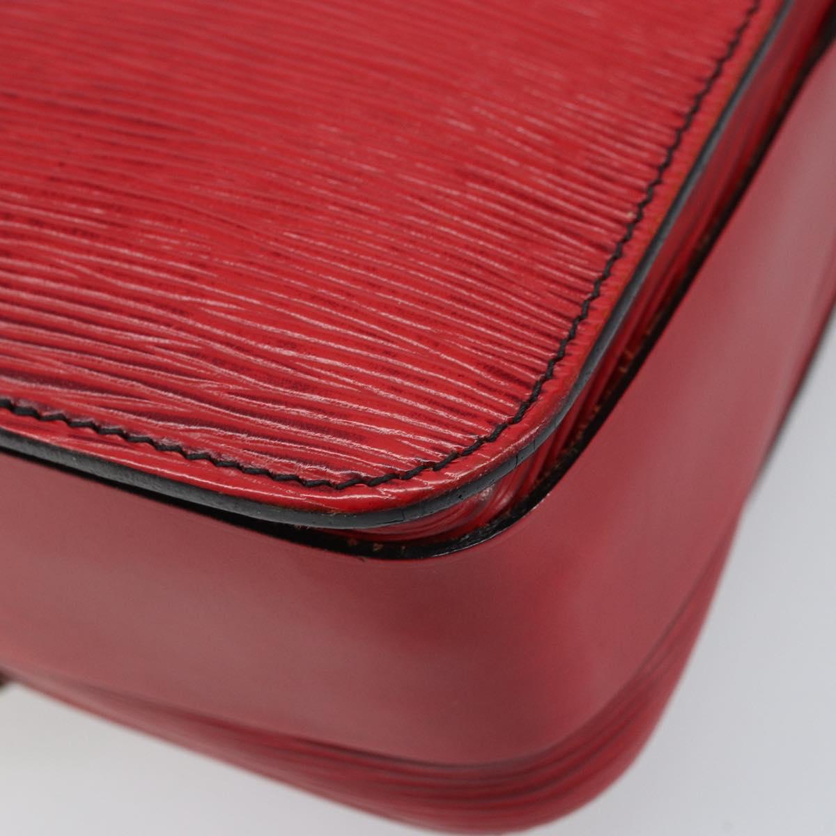 LOUIS VUITTON Epi Cartesier MM Shoulder Bag Red M52247 LV Auth AMZ097