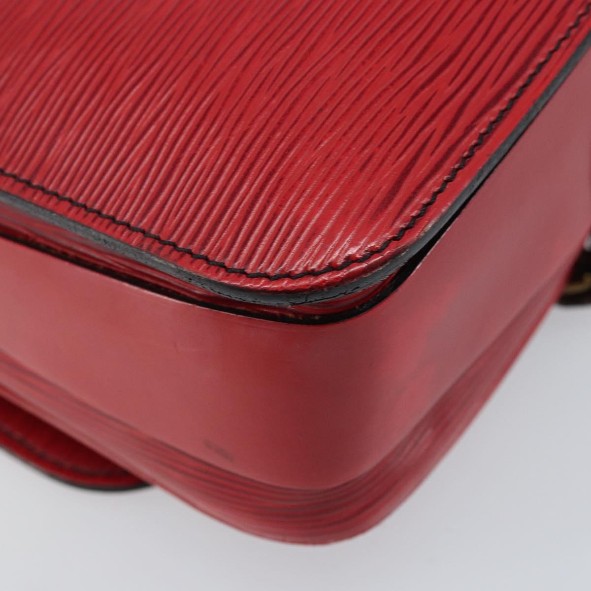 LOUIS VUITTON Epi Cartesier MM Shoulder Bag Red M52247 LV Auth AMZ097