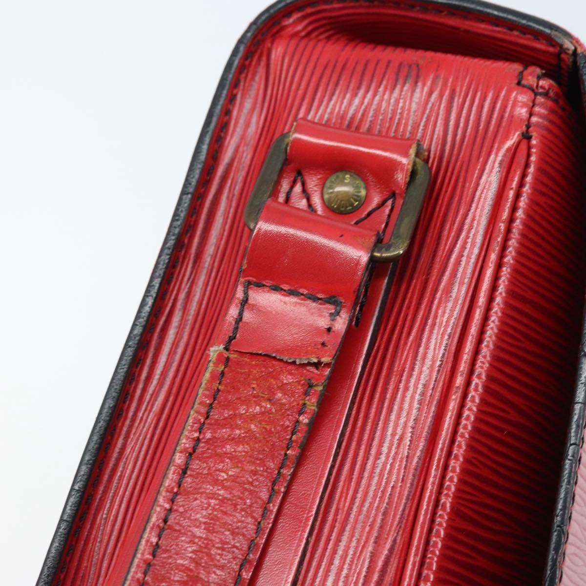 LOUIS VUITTON Epi Cartesier MM Shoulder Bag Red M52247 LV Auth AMZ097
