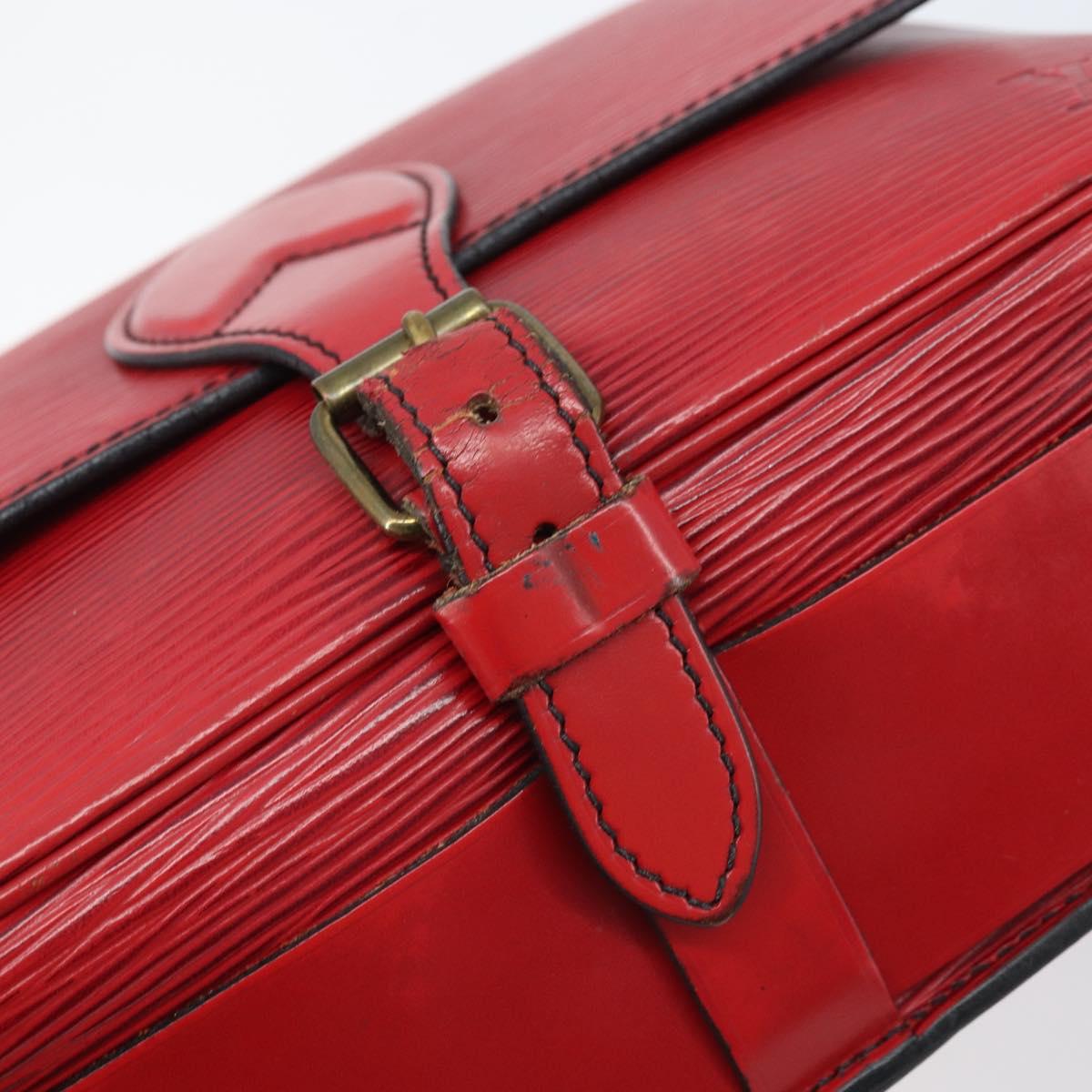LOUIS VUITTON Epi Cartesier MM Shoulder Bag Red M52247 LV Auth AMZ097