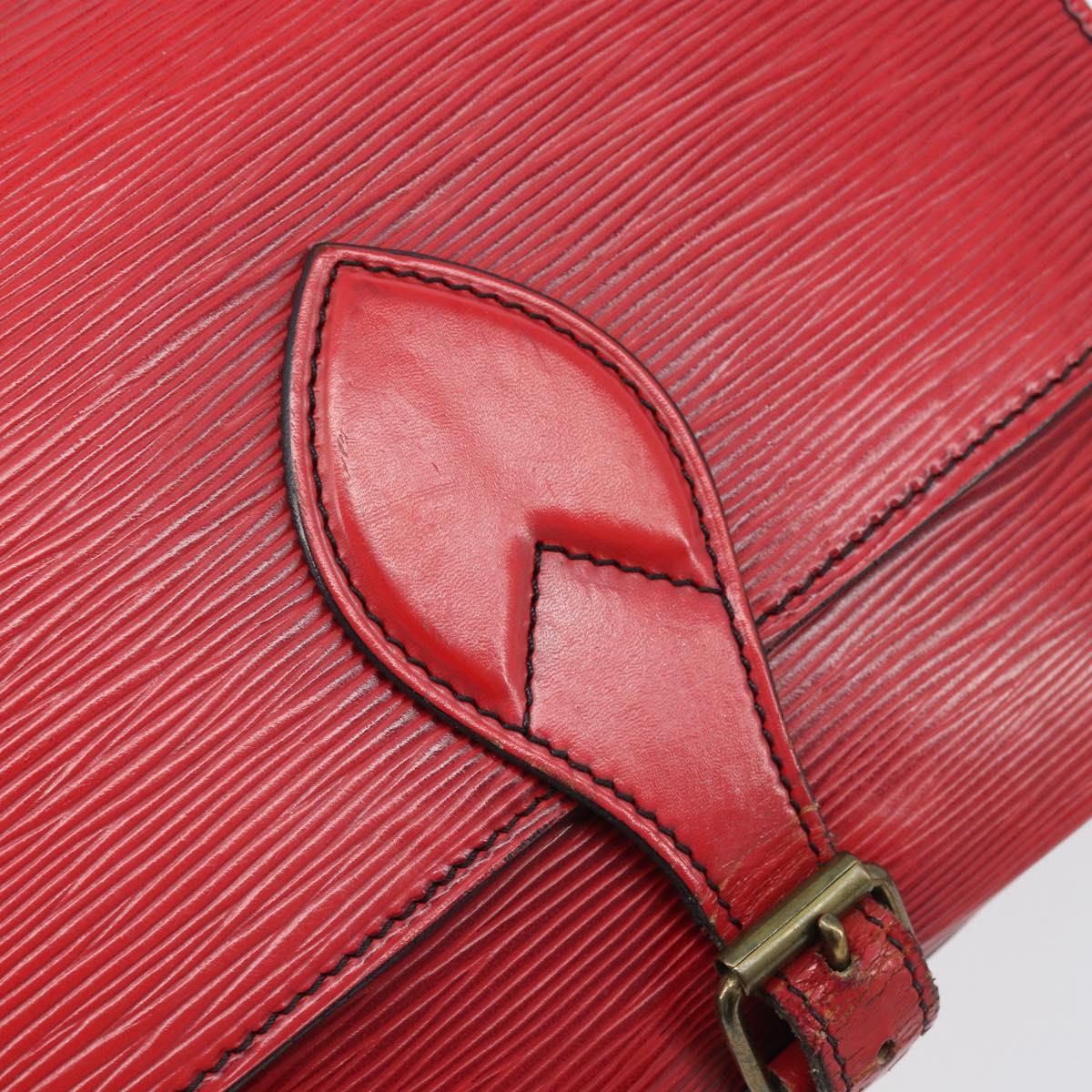 LOUIS VUITTON Epi Cartesier MM Shoulder Bag Red M52247 LV Auth AMZ097