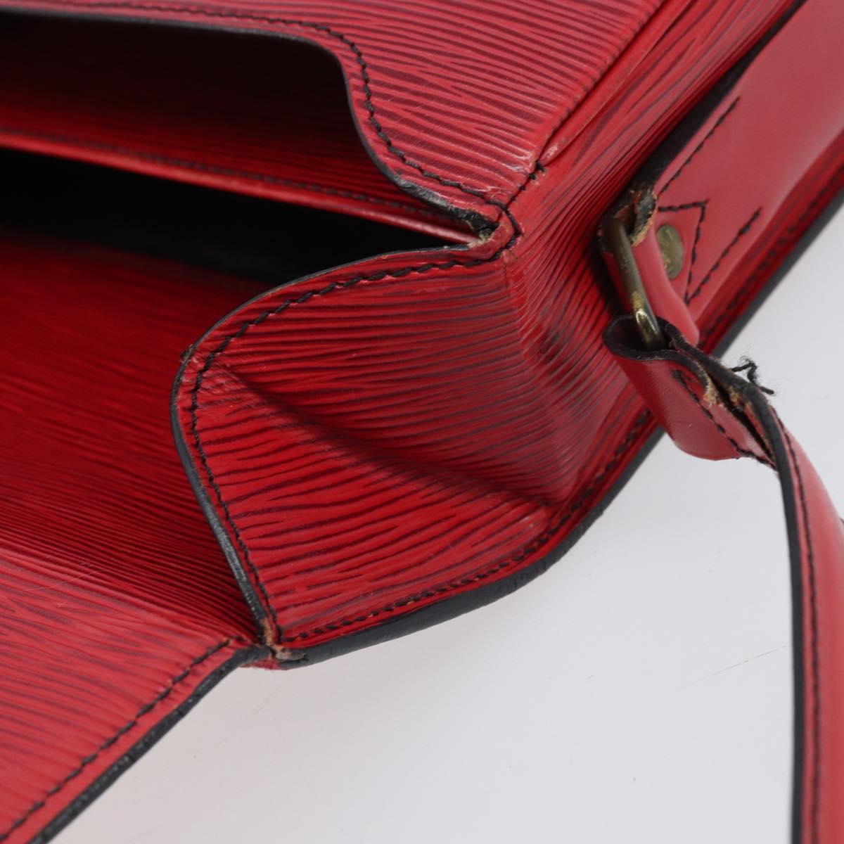 LOUIS VUITTON Epi Cartesier MM Shoulder Bag Red M52247 LV Auth AMZ097