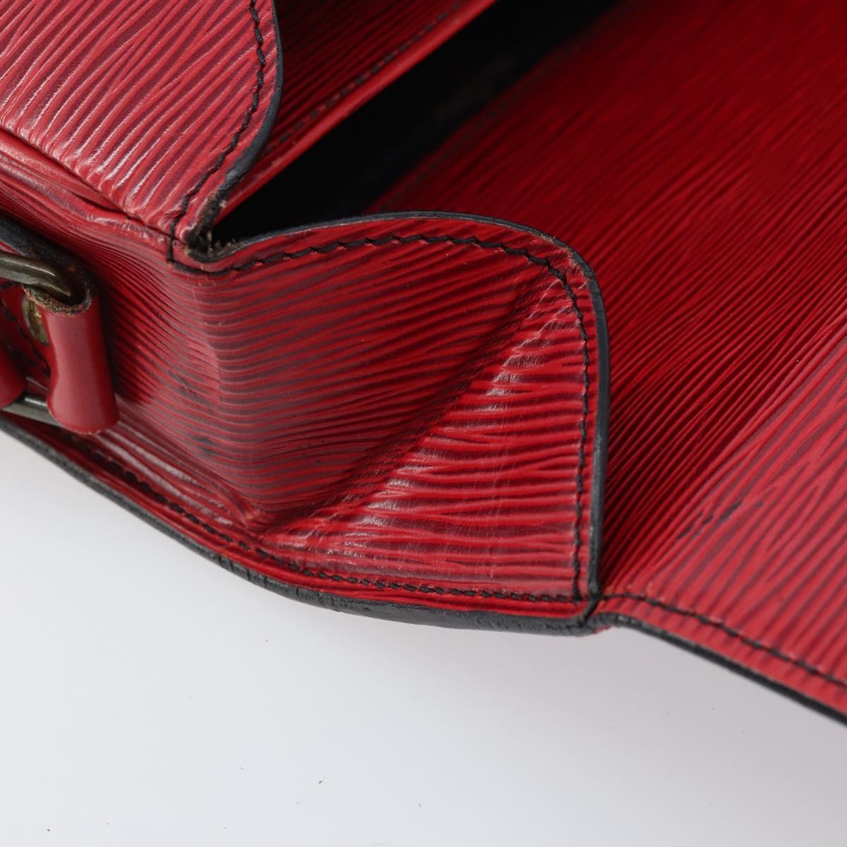 LOUIS VUITTON Epi Cartesier MM Shoulder Bag Red M52247 LV Auth AMZ097