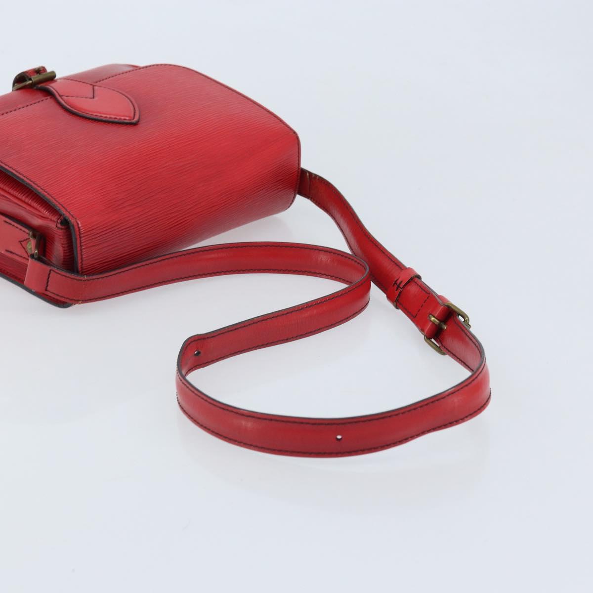 LOUIS VUITTON Epi Cartesier MM Shoulder Bag Red M52247 LV Auth AMZ097