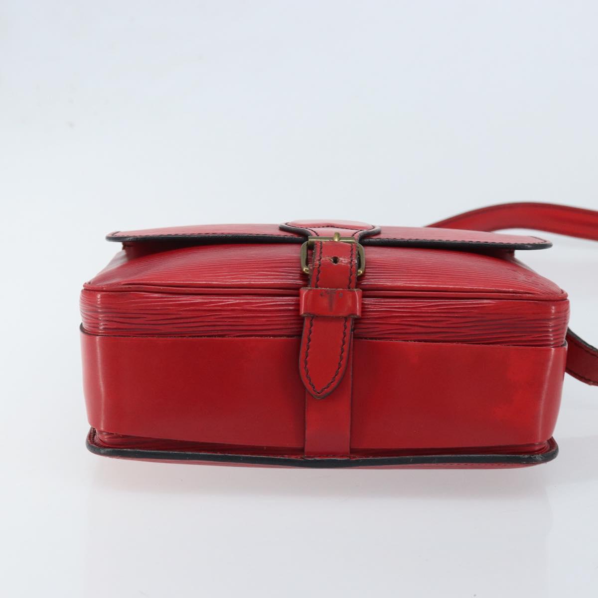 LOUIS VUITTON Epi Cartesier MM Shoulder Bag Red M52247 LV Auth AMZ097
