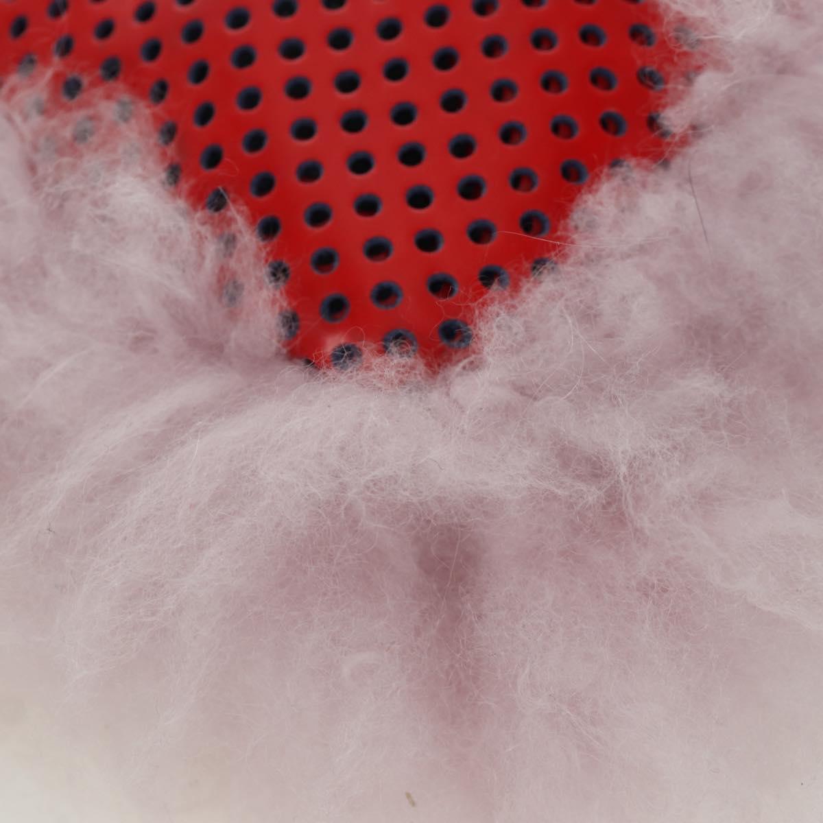 FENDI Hand Bag Fur Pink Silver Auth AMZ103V