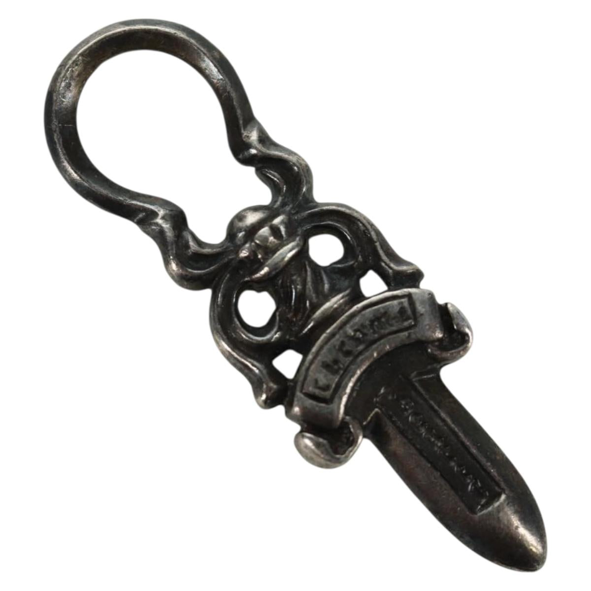 Chrome Hearts Dagger Pendant Top Ag925 Silver Auth AMZ116SM