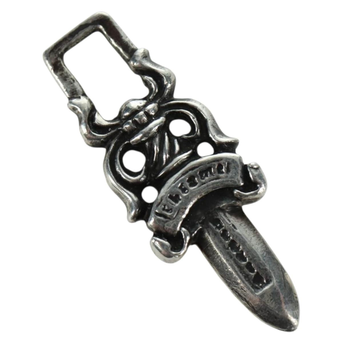 Chrome Hearts Dagger Pendant Top Ag925 Silver Auth AMZ117SM