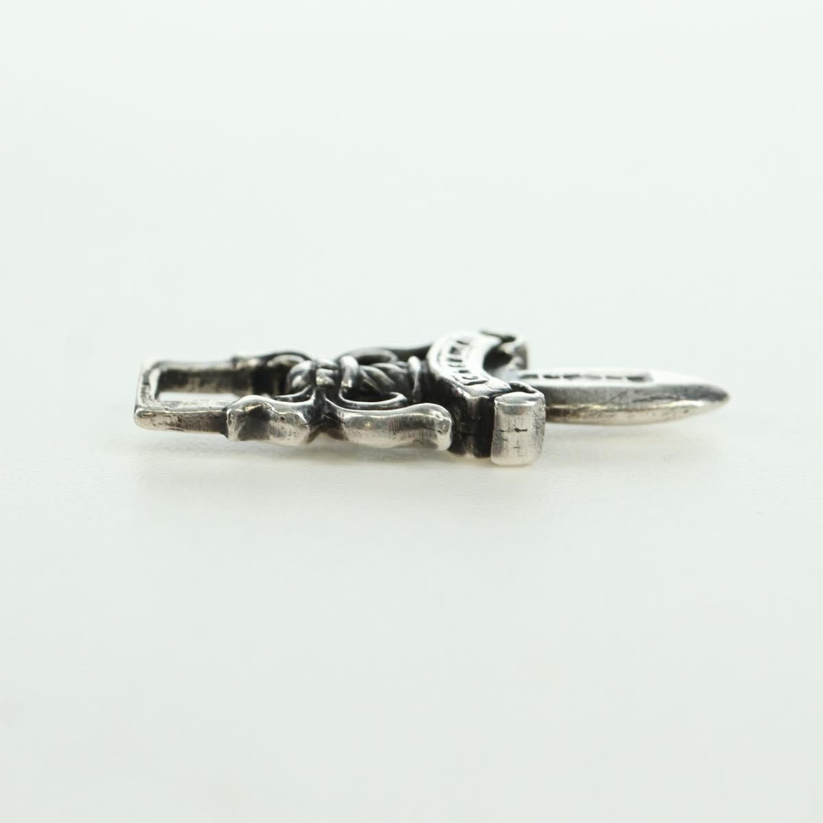 Chrome Hearts Dagger Pendant Top Ag925 Silver Auth AMZ117SM