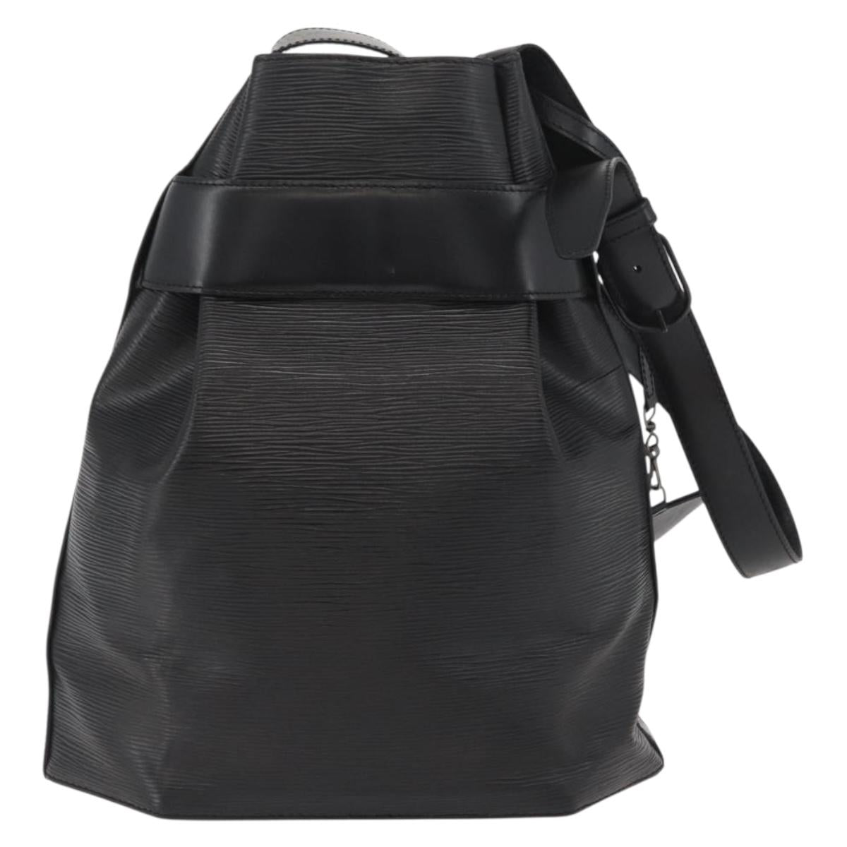 LOUIS VUITTON Epi Sac Depaule GM Shoulder Bag Black M80155 LV Auth AMZ124