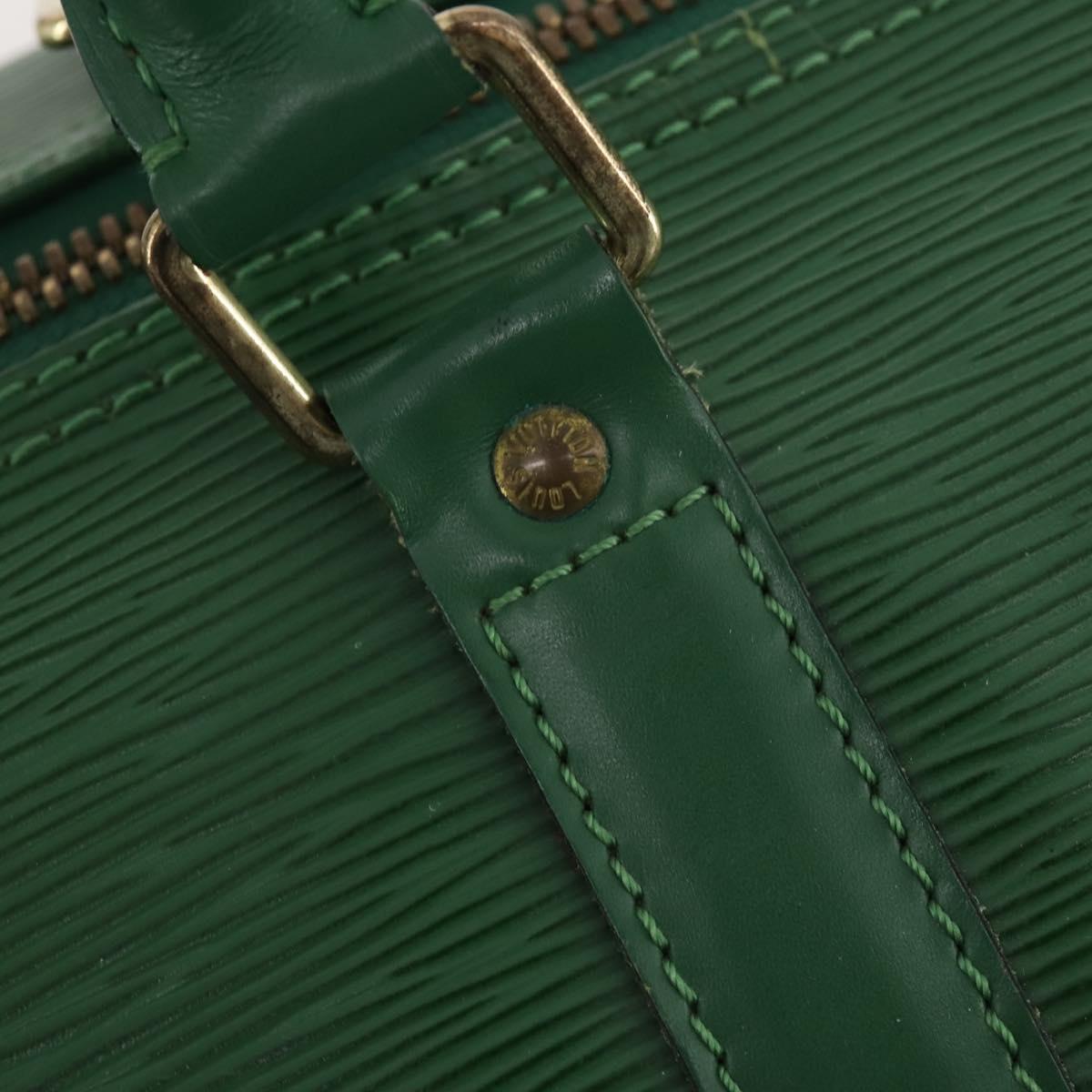 LOUIS VUITTON Epi Keepall 55 Boston Bag Green M42954 LV Auth AMZ128
