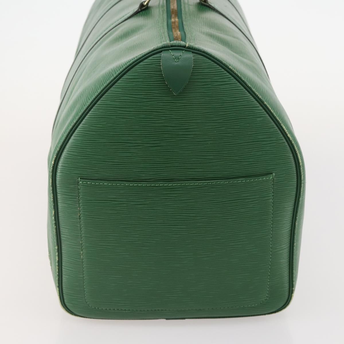 LOUIS VUITTON Epi Keepall 55 Boston Bag Green M42954 LV Auth AMZ128