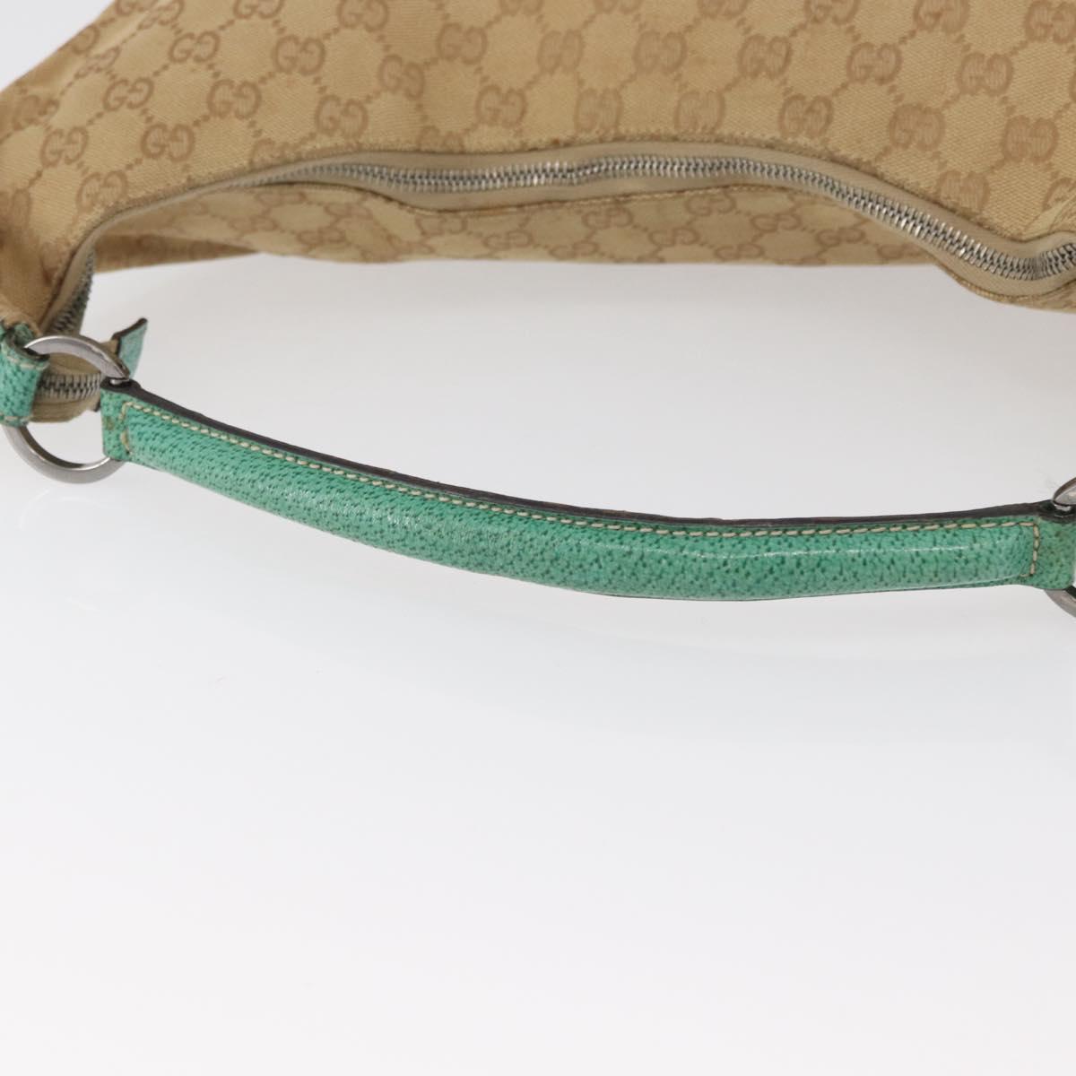 GUCCI GG Canvas Shoulder Bag Beige 124358 Auth AMZ130