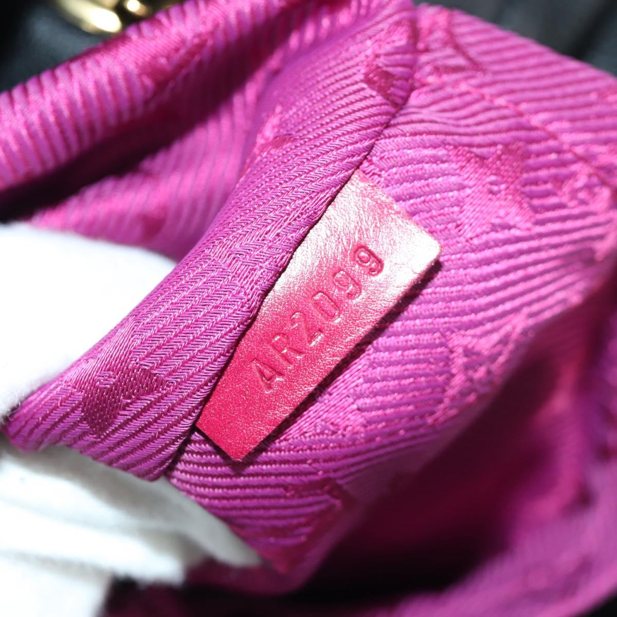 LOUIS VUITTON Monogram Noe Hiver Hand Bag Red WS7365 LV Auth AMZ134SM