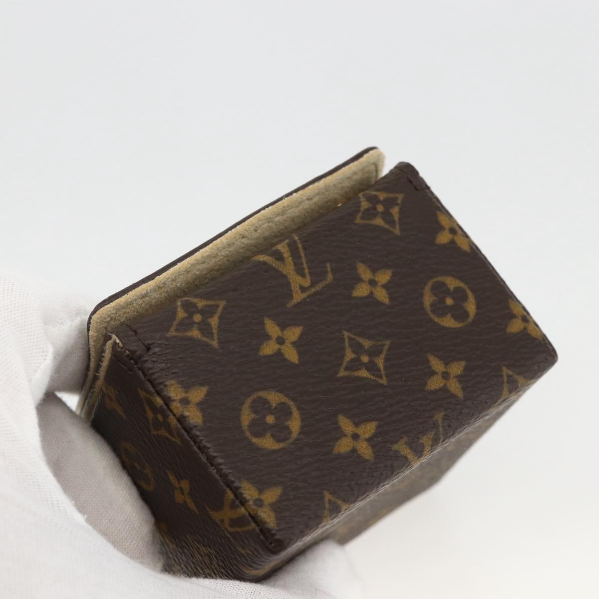 LOUIS VUITTON Monogram Jewelry case Jewelry Box LV Auth AMZ185A