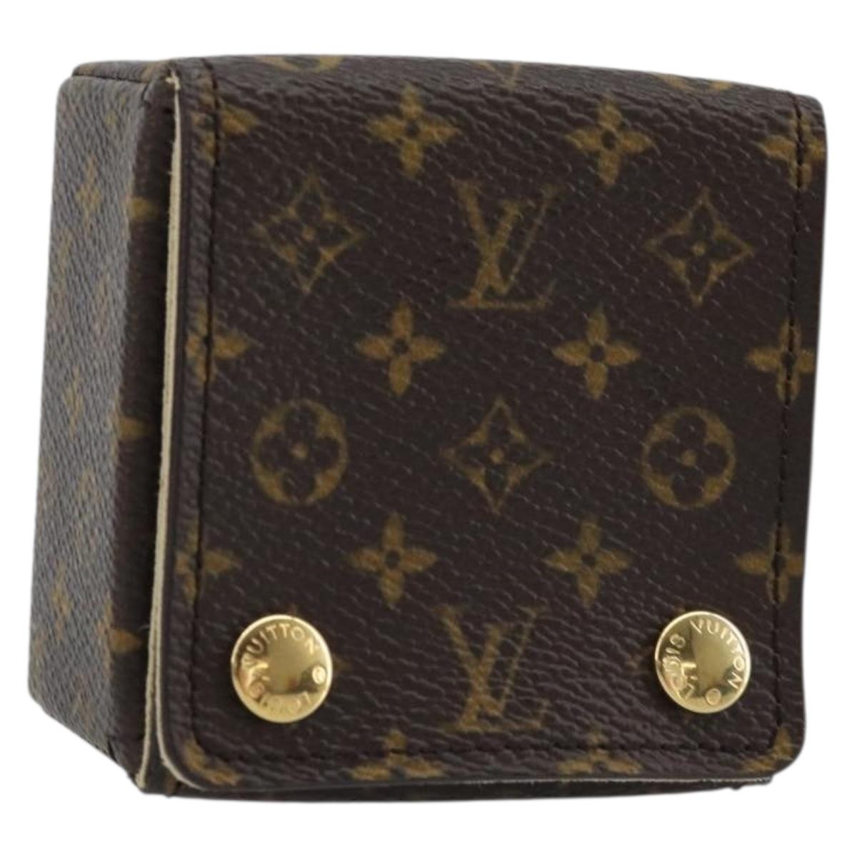 LOUIS VUITTON Monogram Jewelry case Jewelry Box LV Auth AMZ186A