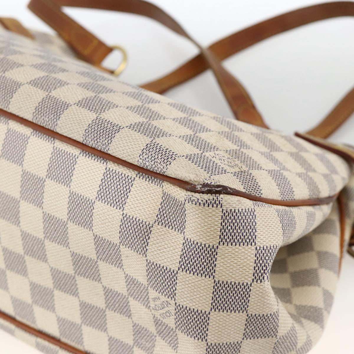 LOUIS VUITTON Damier Azur Batignolles Horizontal Tote Bag N48172 LV Auth AMZ302