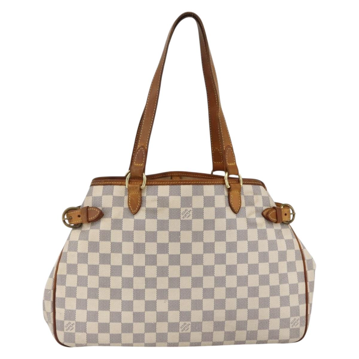 LOUIS VUITTON Damier Azur Batignolles Horizontal Tote Bag N48172 LV Auth AMZ302