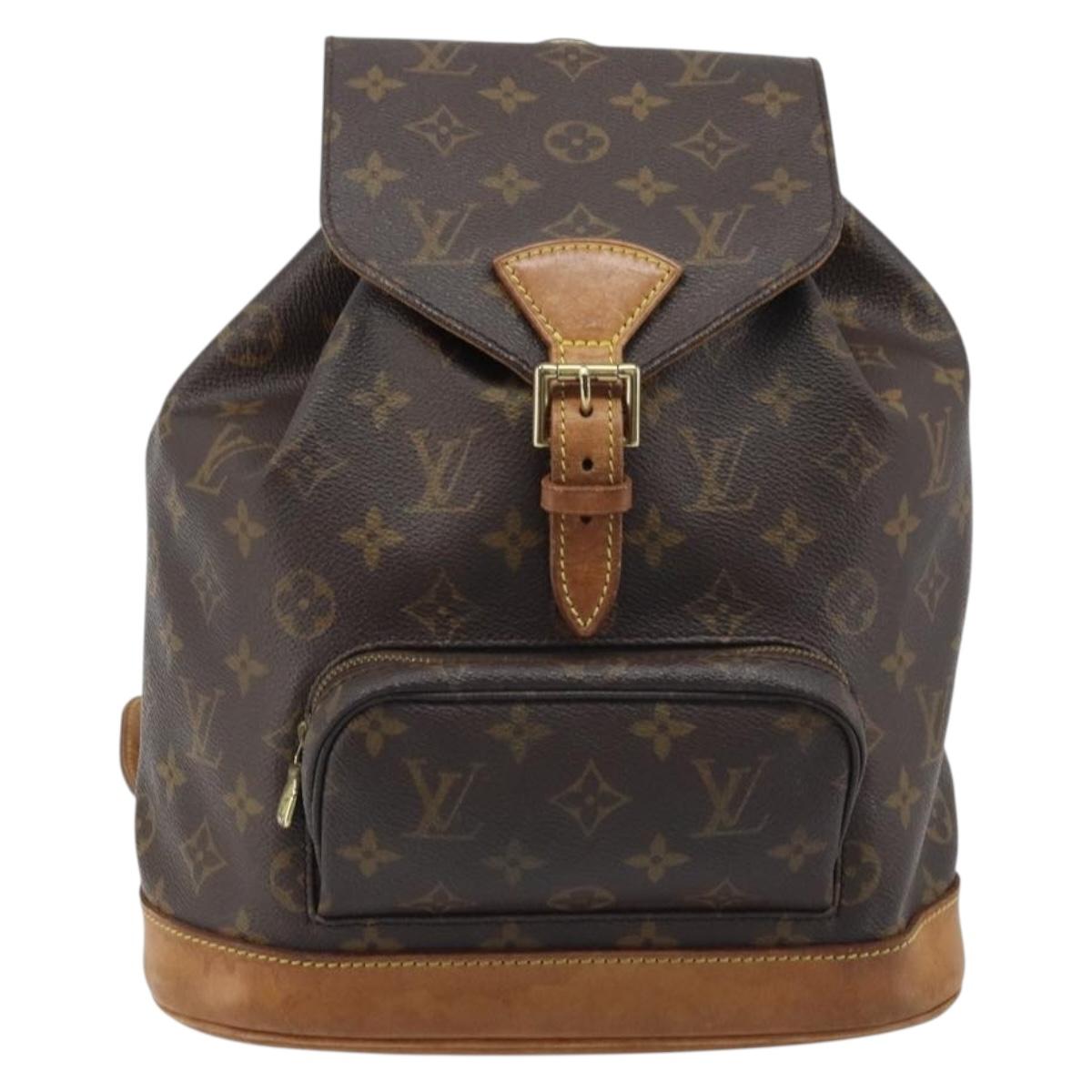 LOUIS VUITTON Monogram Montsouris MM Backpack M51136 LV Auth AMZ303A